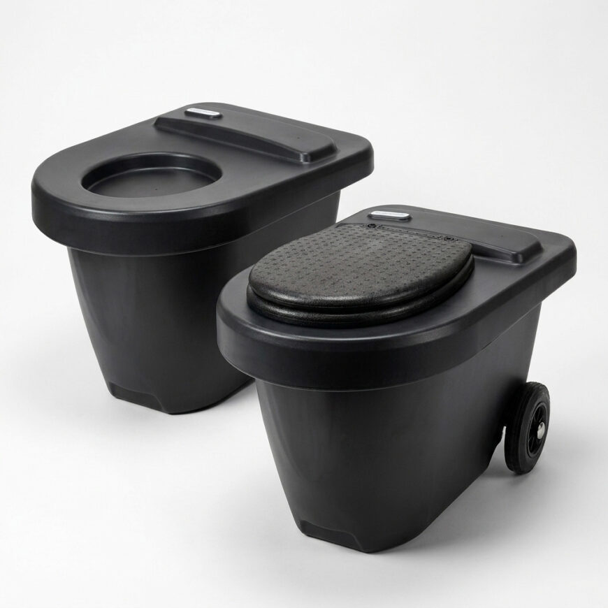 Batch Composting Toilet Green Toilet 100 Easy with Spare Container package
