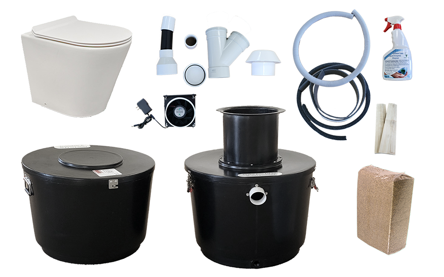 GL 90 delivery contents waterless toilet shop