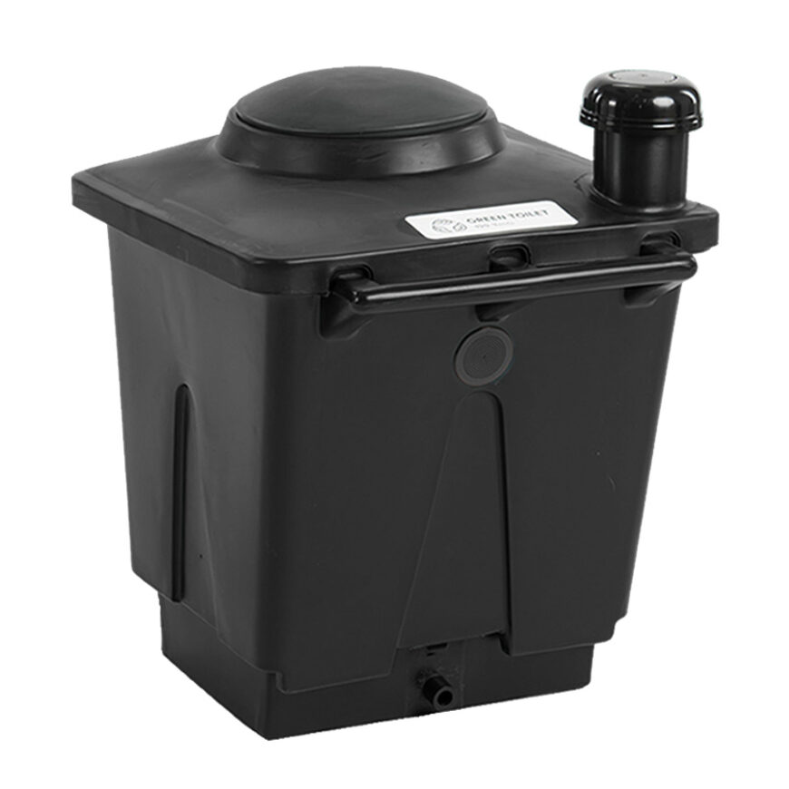 Green Toilet 120 Family composting toilet spare container waterless toilet shop updated black bin color