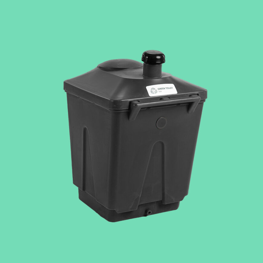 Green Toilet 330 Composting Spare container update black bin color