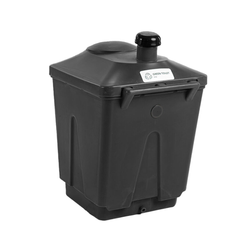 Green Toilet 330 Composting Spare container update black bin color white bg