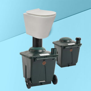 Green Toilet Lux 120 Composting toilet with spare container package