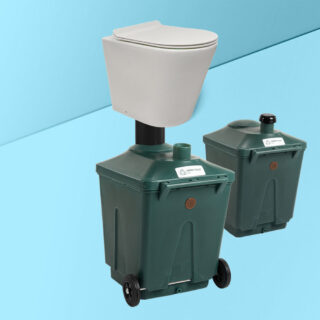 Green Toilet Lux 330 Composting toilet with spare container