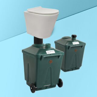 Green Toilet Lux 330 Composting toilet with spare container package