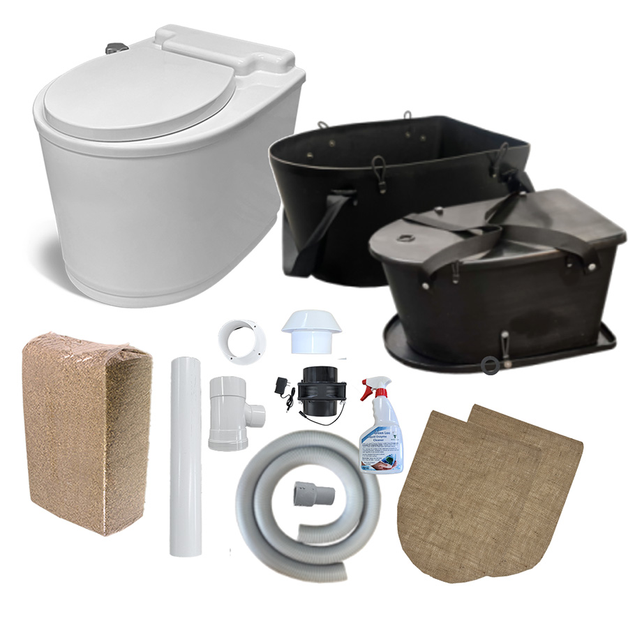 Oz-e-Pod composting toilet package delivery contents