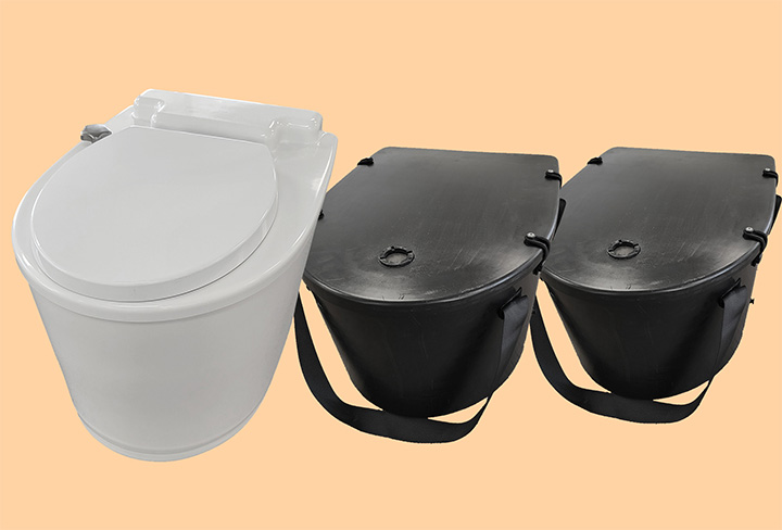 Oz-e-pod batch composting toilet has extendable capacity