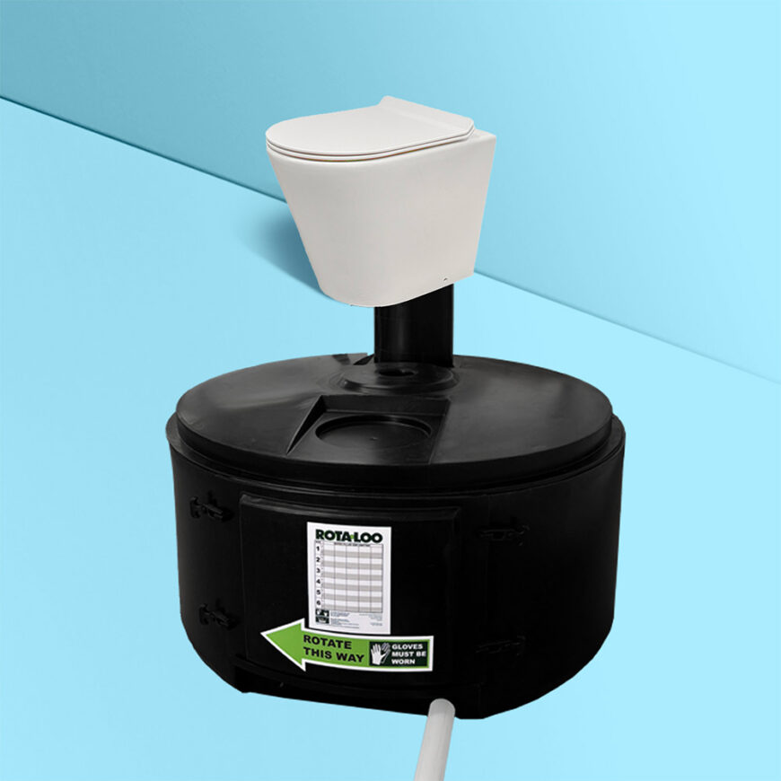 Rota-Loo 650 Split-system Batch Composting Toilet