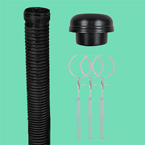 Vent pipe kit Green Toilet packages delivery contents