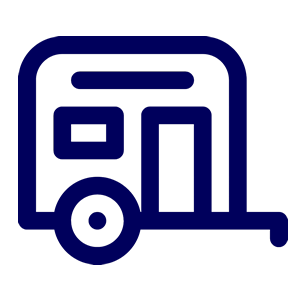 dry toilets for RV icon blue