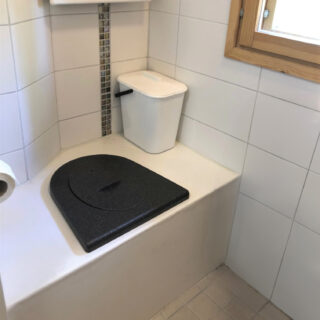 indoor composting toilet for family use