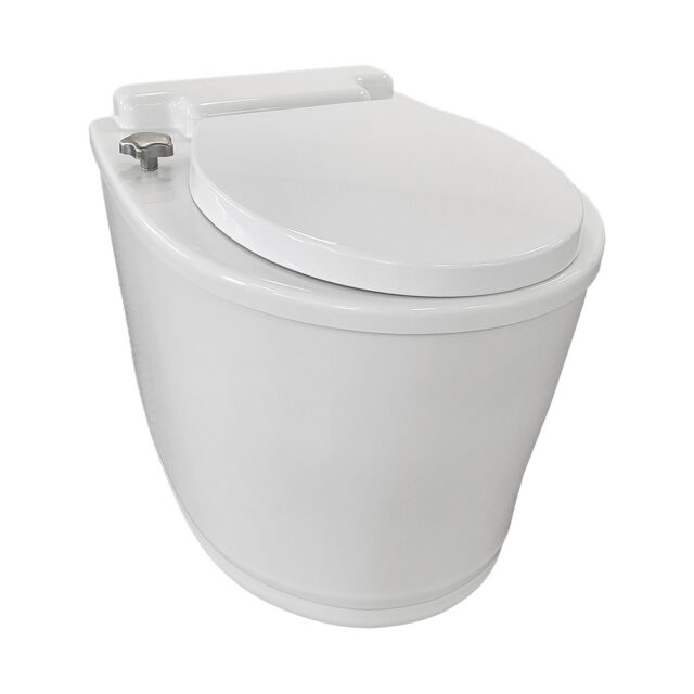 oz e pod is a composting off-grid toilet