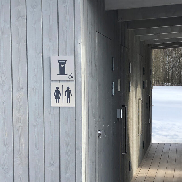 public outhouse in helsinki
