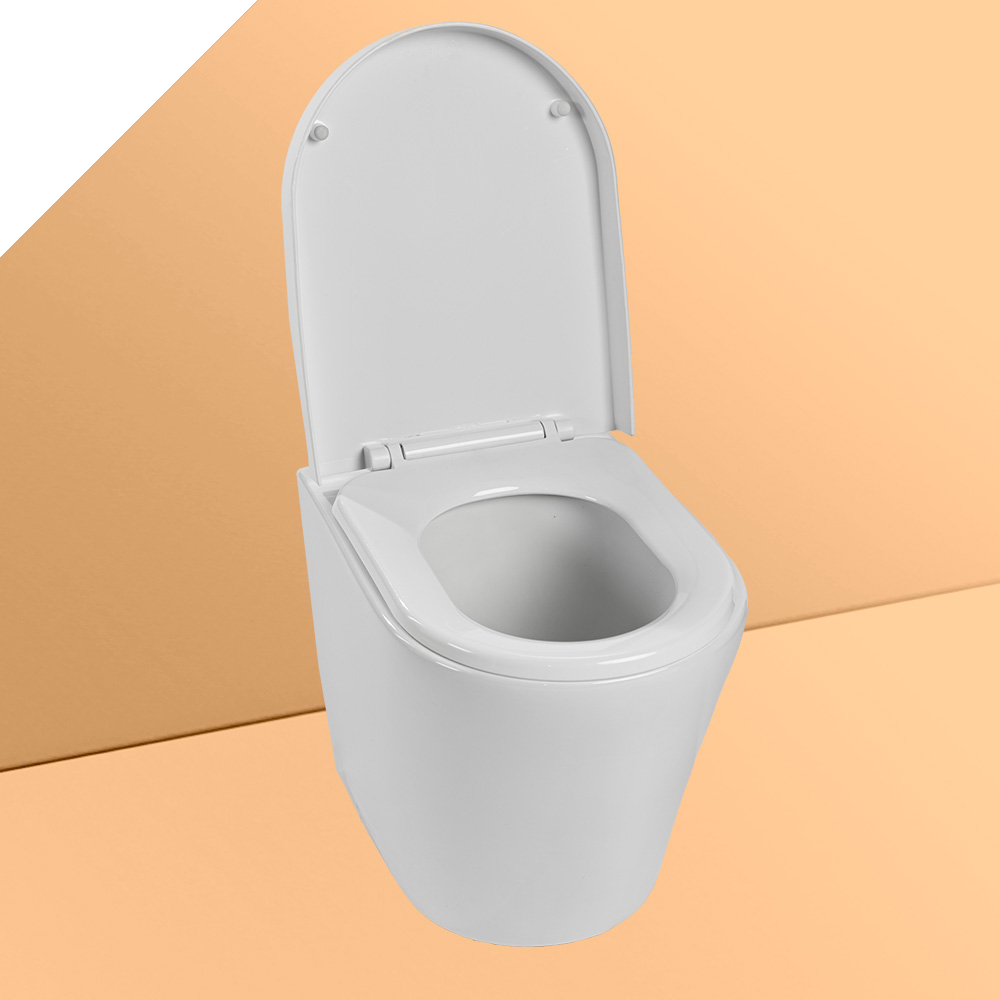 Waterless-Toilet-Pedestal-non-separating-orange-background