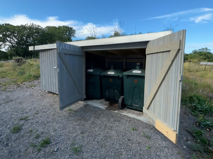 helsinki outhouse spare composting containers