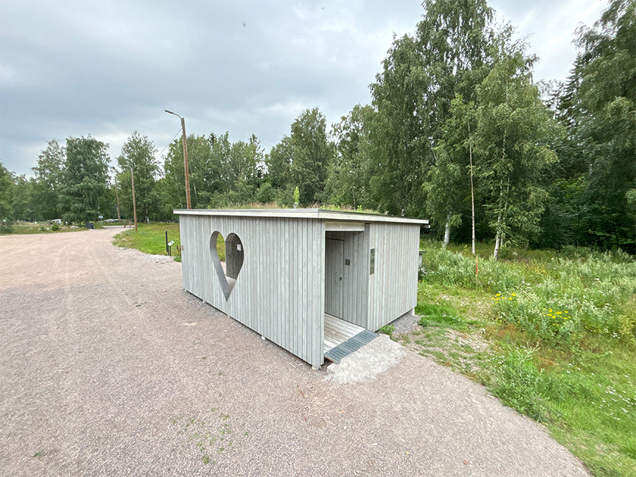 public toilet outhouse in helsinki image