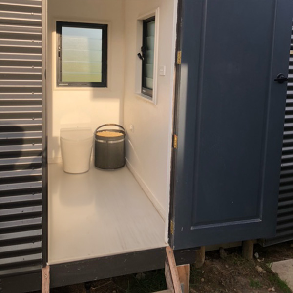 tiny house composting toilet inside