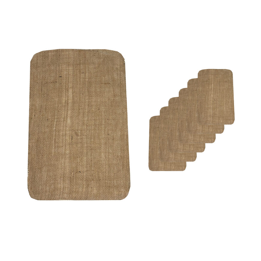 Burlap Liner Tiny Pod pack of 6