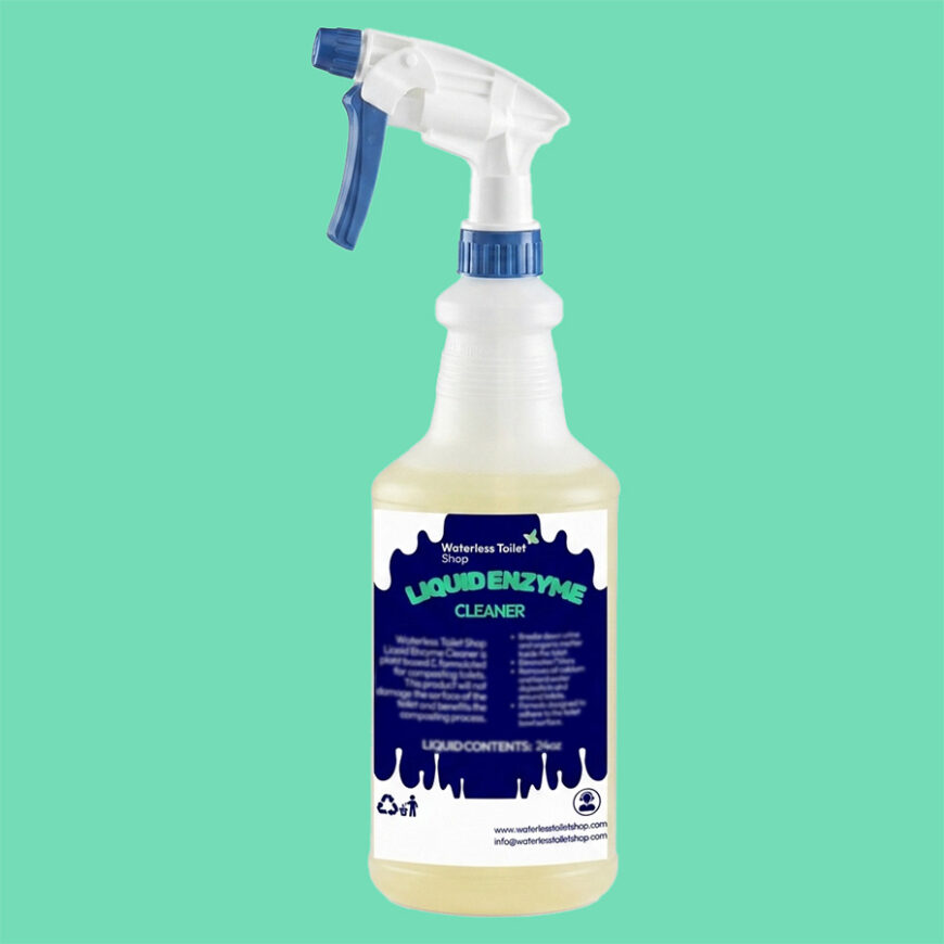 Liquid Enzyme Cleaner bottle updated 2026 waterless toilet shop