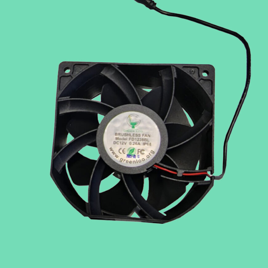 Replacement fan waterless toilet shop