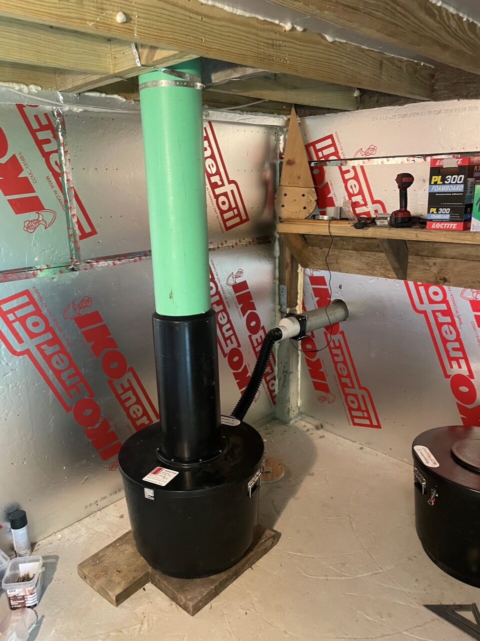 Composting toilet waste pipe extension