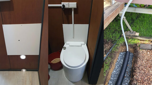How to make a small soakaway for composting toilet