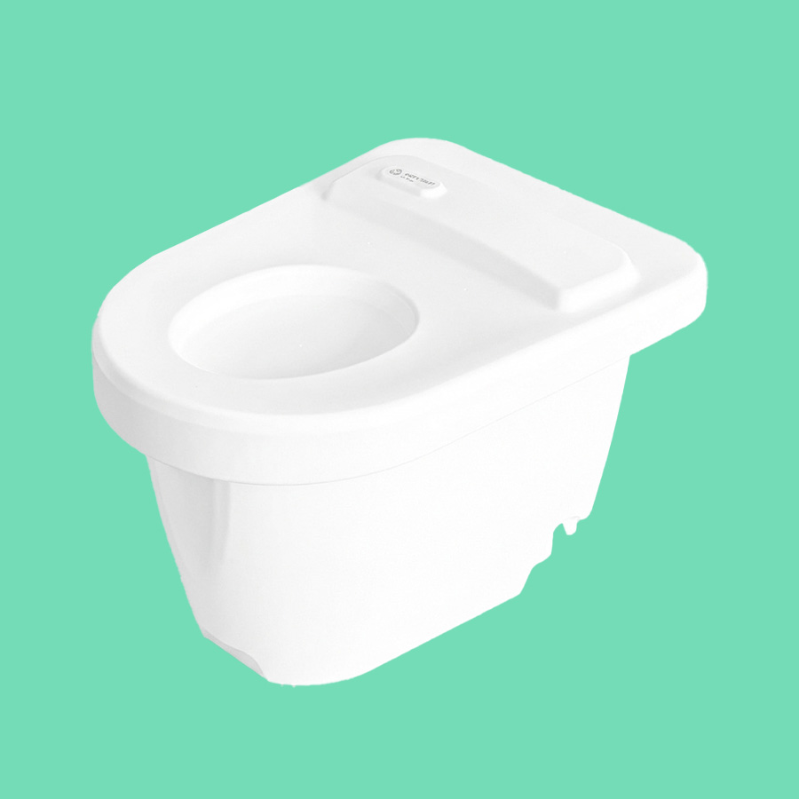 White Green Toilet 100 Easy Spare Container