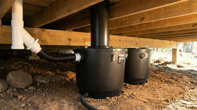 For cabins and off-grid properties, a composting toilet eliminates the need for a $15,000–$25,000 septic system