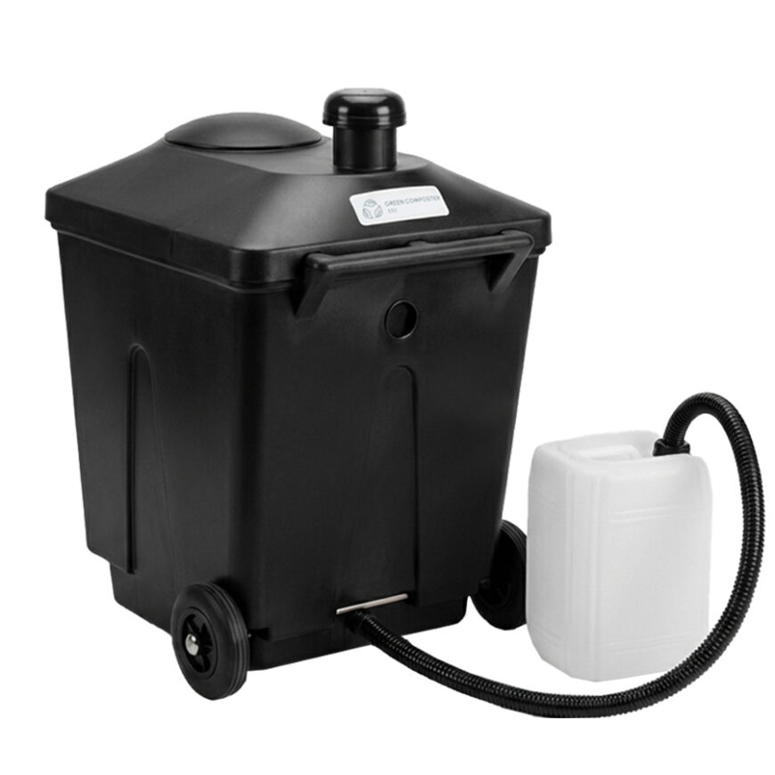 Green Toilet Waste Composter white bg