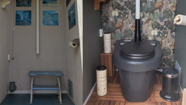 From cold outhouse to cosy retreat