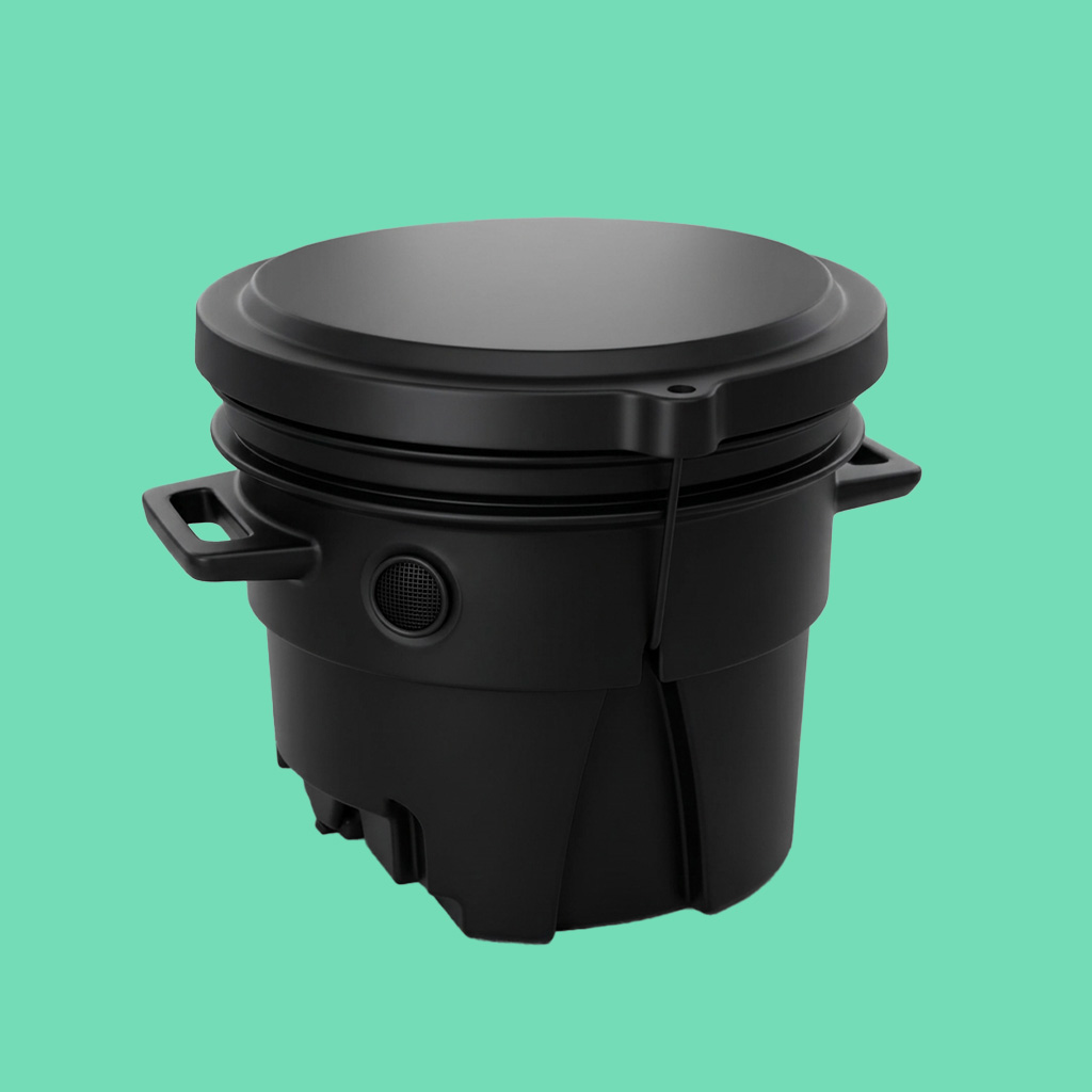 Green Toilet Compact Spare Container